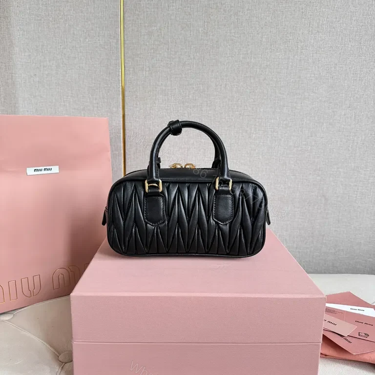 View 7 of Structured Quilted Leather Mini Satchel
