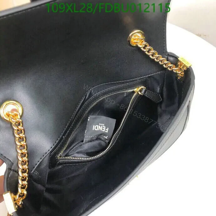 View 11 of Fendi Knockoff Baguette Chain Leather Medium Bag FDBU817 – Timeless Elegance