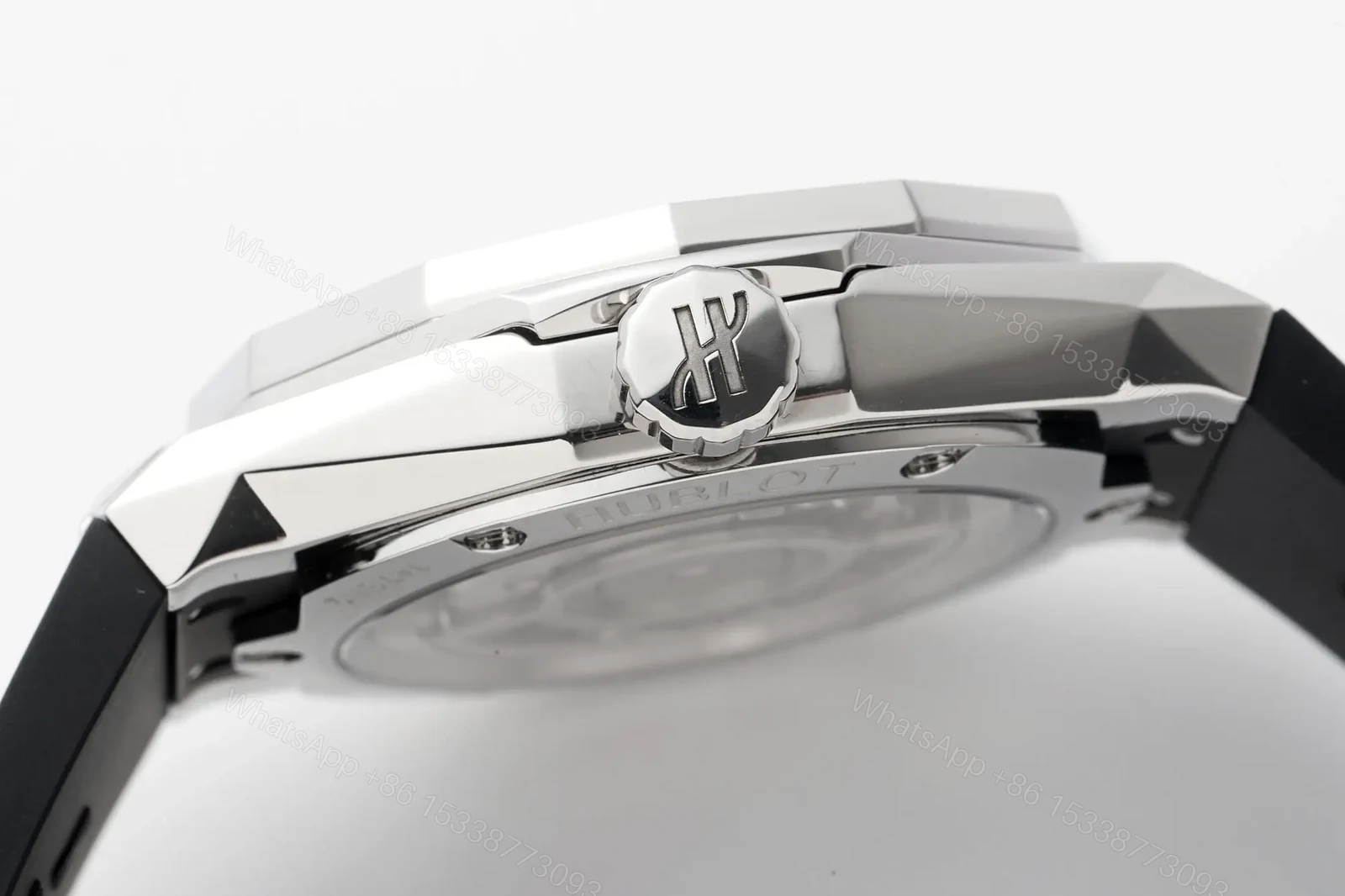 View 6 of Hublot Classic Fusion Black Dial Stainless Steel Rubber Strap Watch 40mm