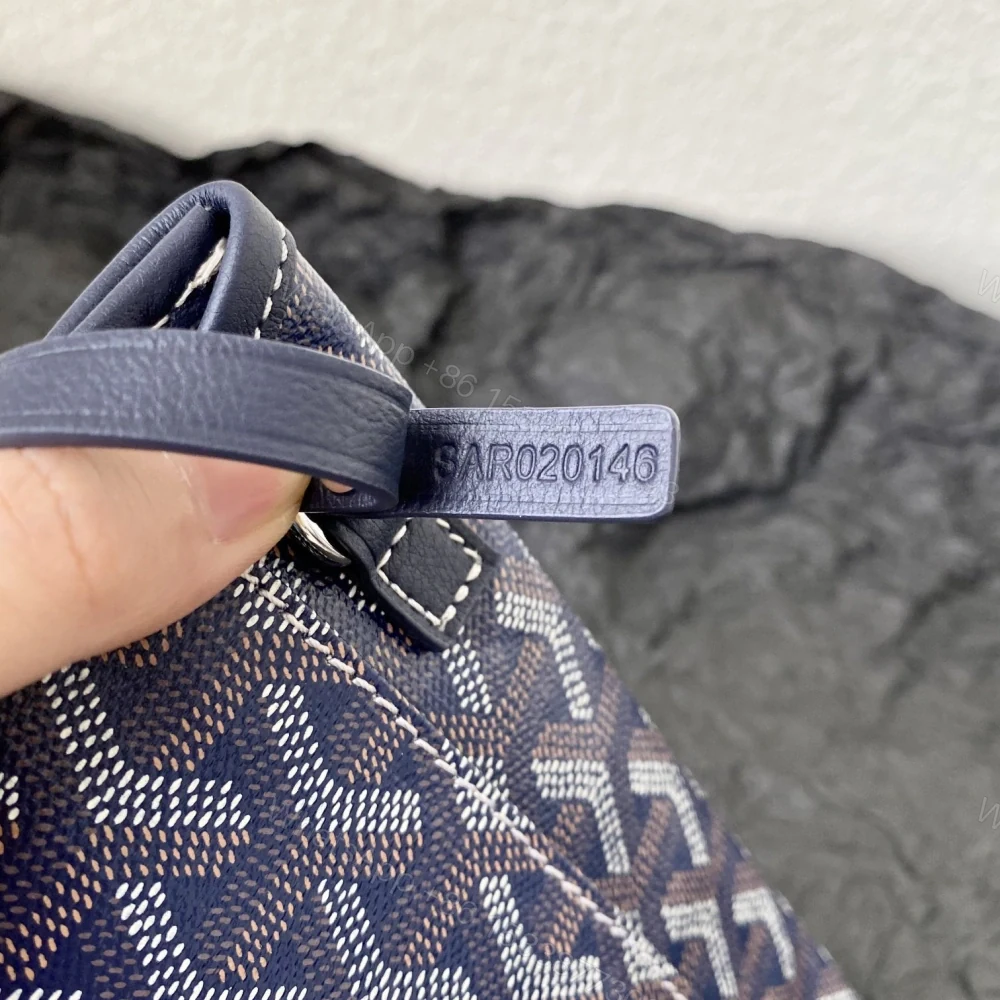 View 7 of 高仿Goyard*STLOUIE滿印Tote購物袋深藍中號免檢版
