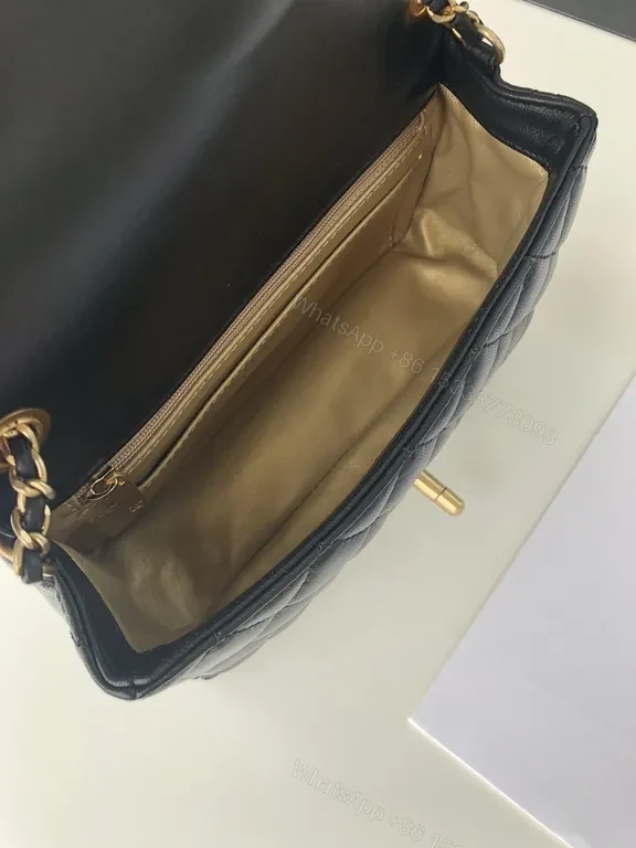 View 8 of Chic Quilted Chain Bag: Luxury Compact crossbody silhouette