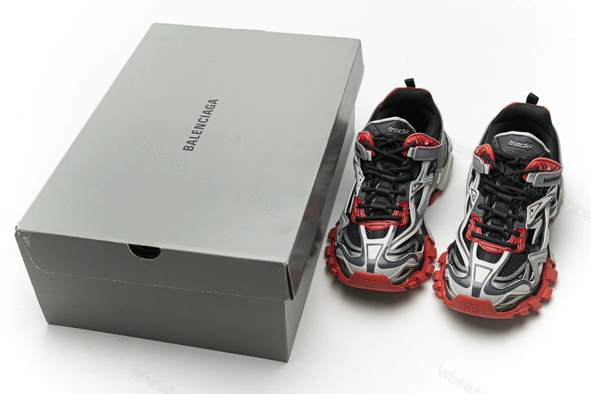 Balenciaga Track 2 Sneaker Grey Red 570391 W2GN3 1003 — view 2