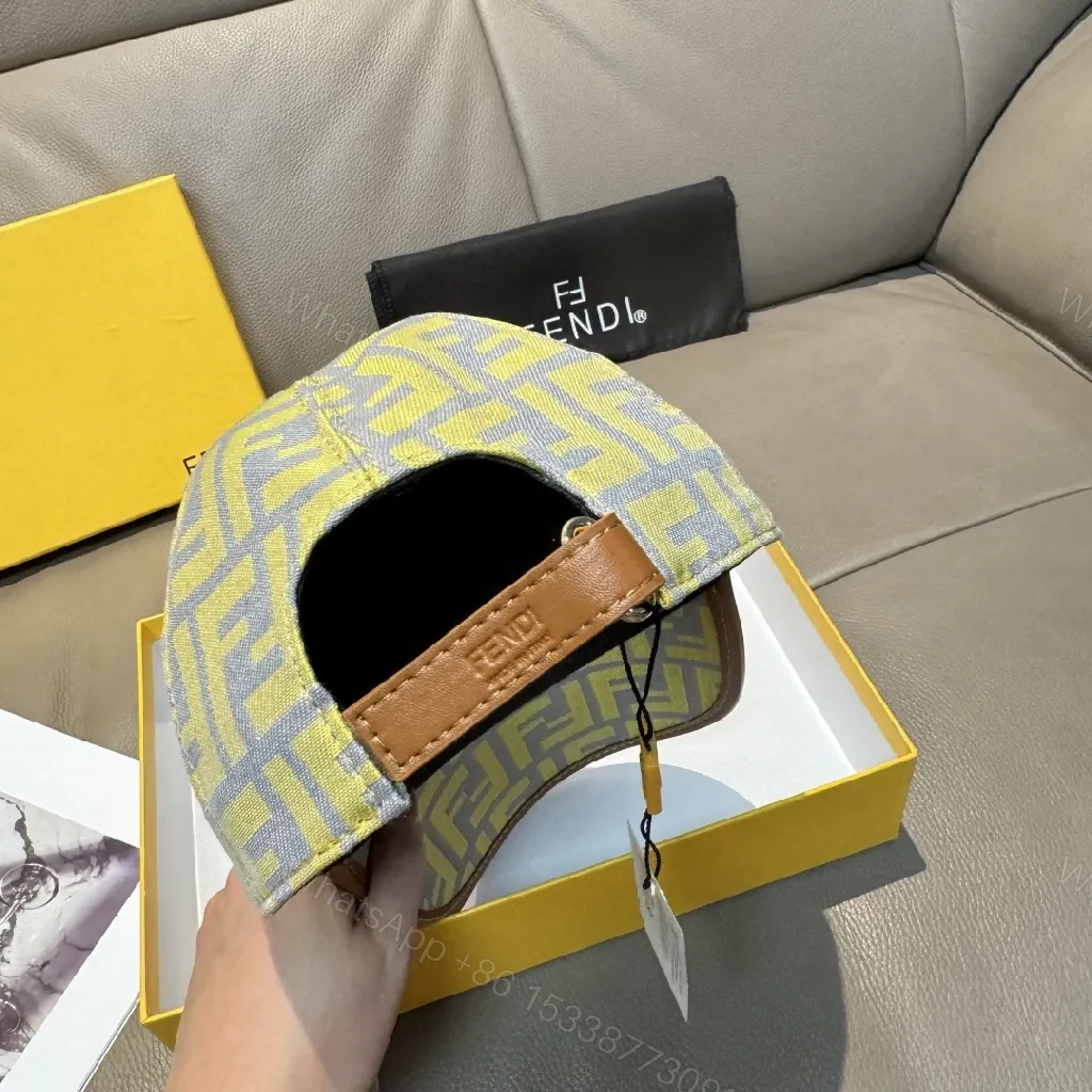 View 6 of Sunlit Fendi-Style Monogram Cap – All-Day Comfort