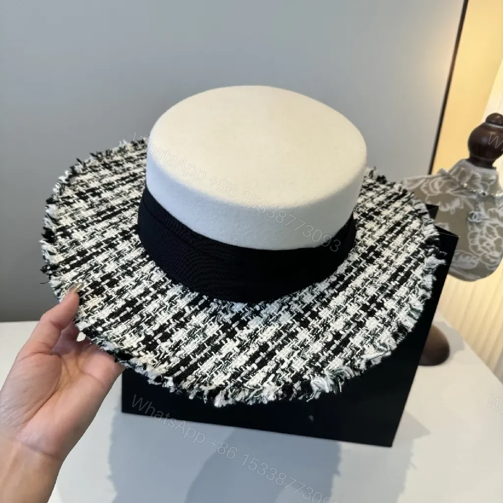 View 3 of Chic Tweed Brim Bowler: Luxe Textured Day-to-Night Hat
