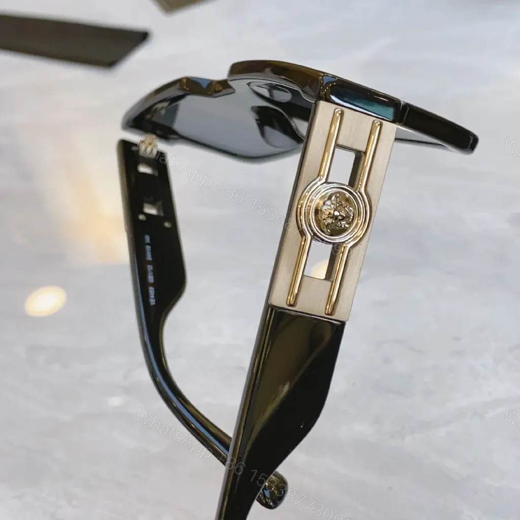 View 4 of Deep Tone Frame Luxe Sunglasses with Signature Hardware