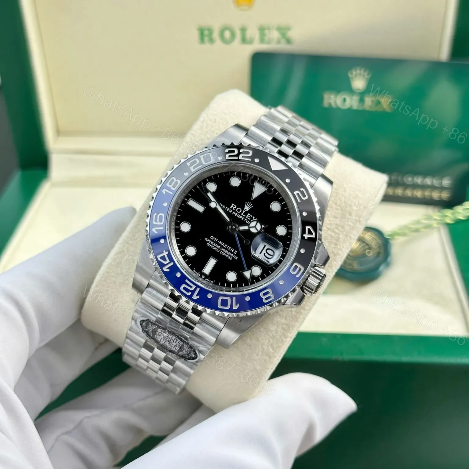 View 3 of Superclone Rolex GMT-Master II Black Dial 126710BLNR “Batgirl”