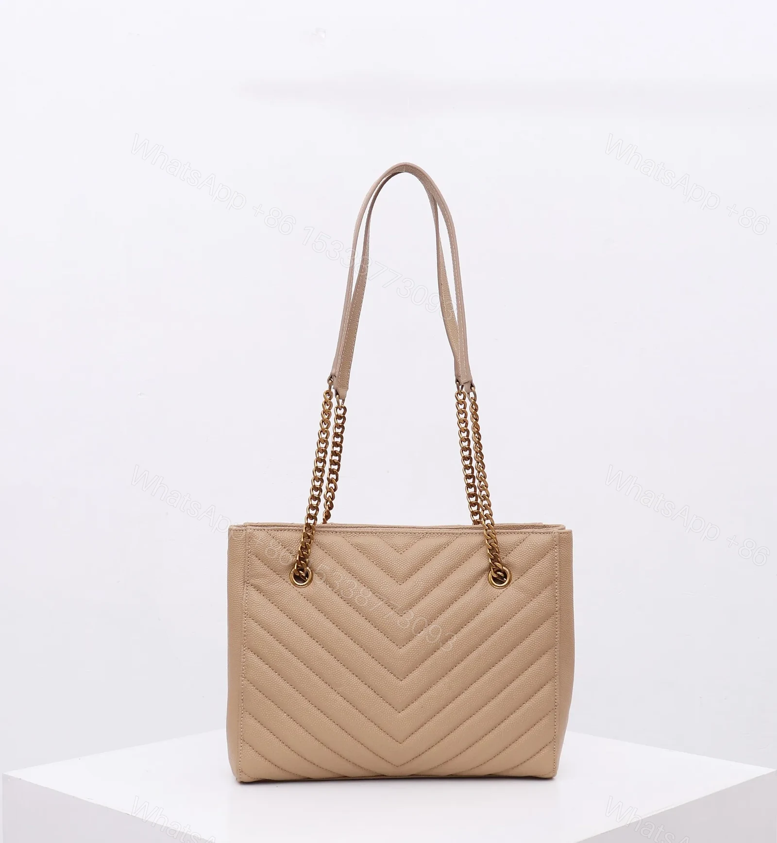 View 2 of Saint Laurent Tribeca shoulder bag in burgundy leather