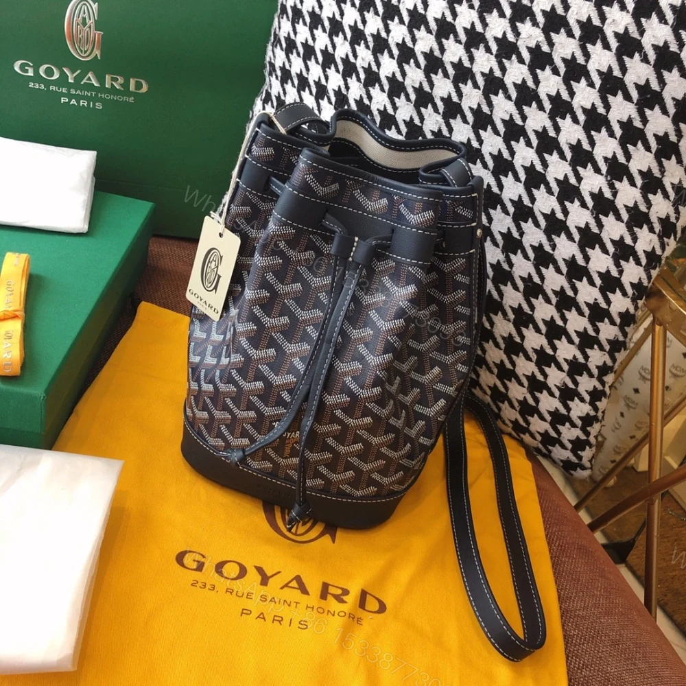 View 2 of 高仿Goyard*PEFLOT1抽繩水桶包深藍色免檢版