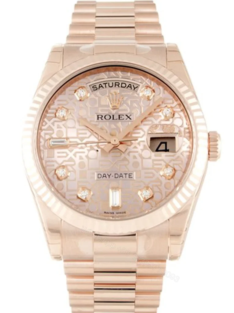 Replica Rolex Day-Date Rose Dial 118235 F 36 mm — view 1