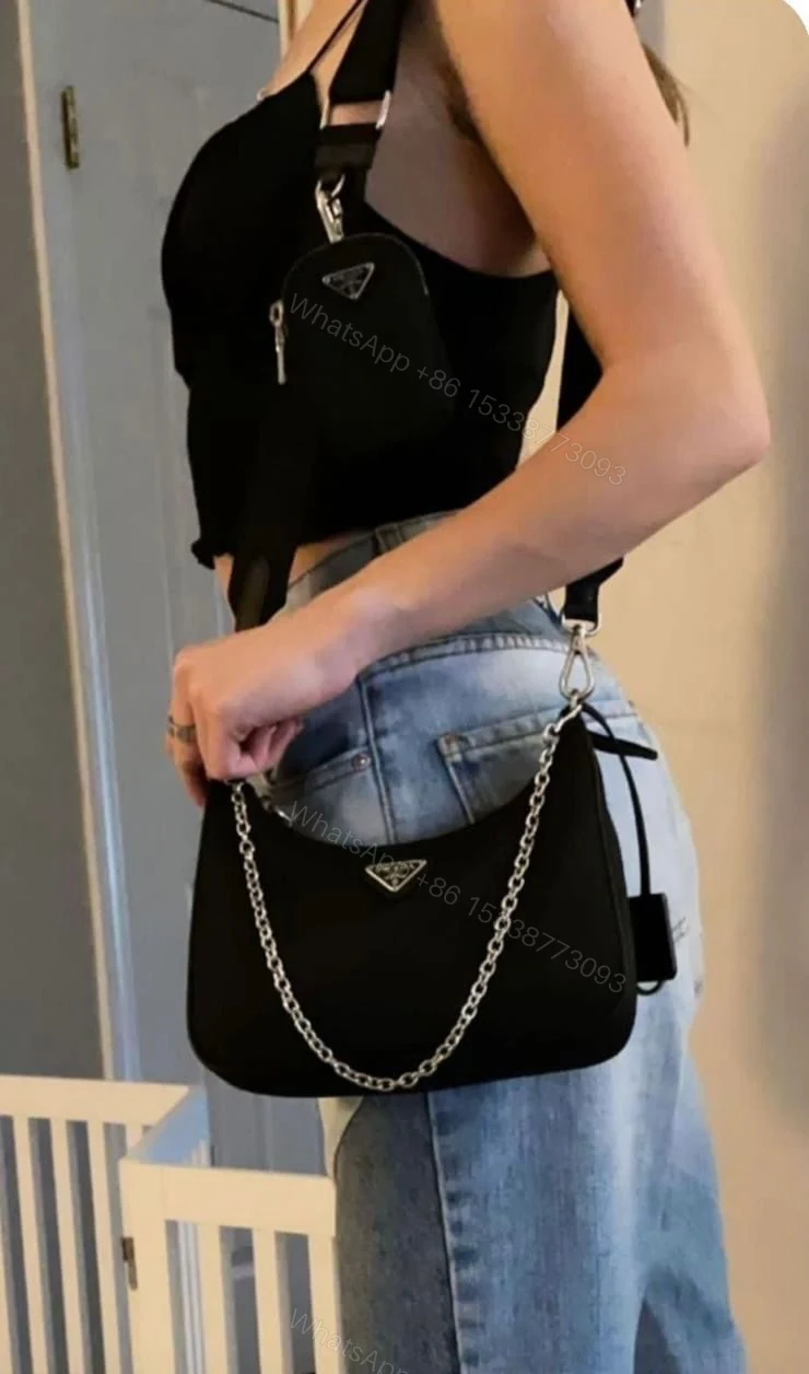View 10 of FIRST COPY PRADA RE-EDITION POCHETTE CROSSBODY BAG