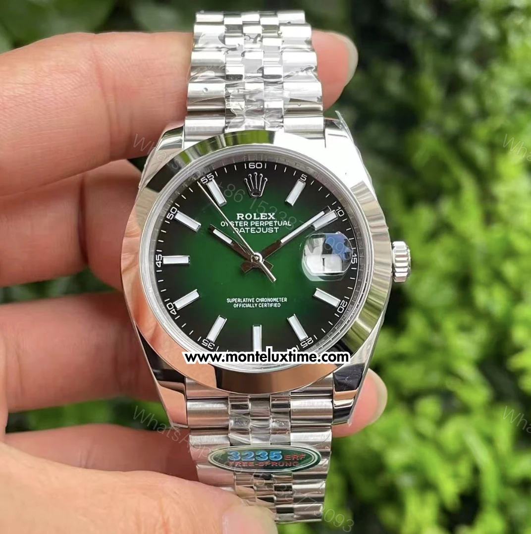 View 8 of Super Clone Datejust 41 126334 Green Ombré Dial (2026)