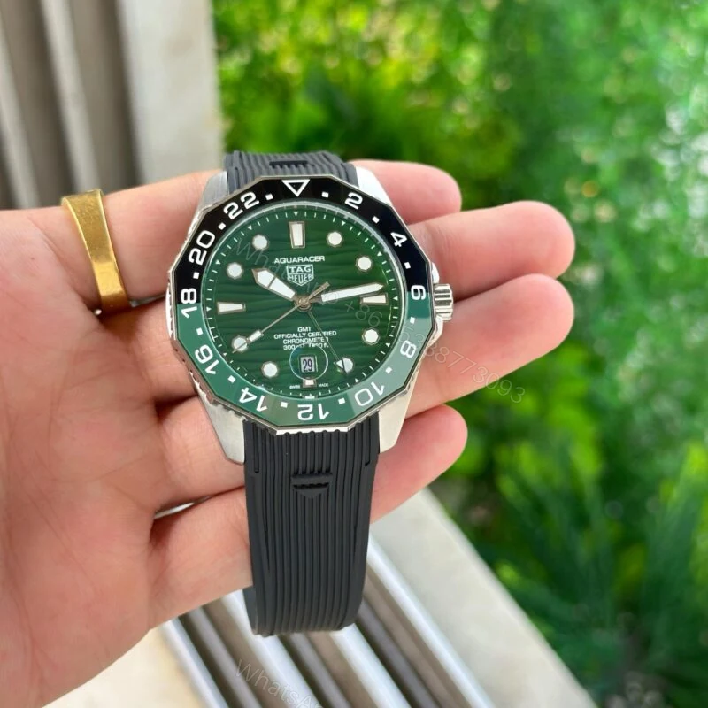 View 2 of Tag Heuer Aquaracer Professional 42MM Green Black GMT Automatic