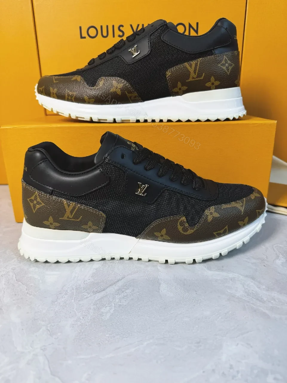 View 7 of Monogram Luxe Runner: Leather, Mesh, Central Monogram, All-Day Comfort Sneakers