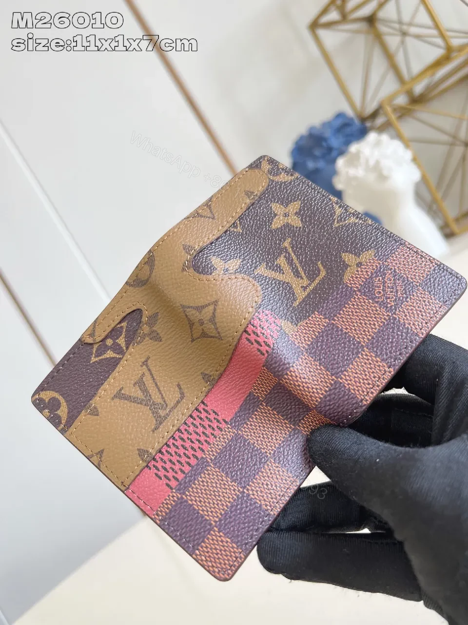 View 4 of Compact Monogram Card Wallet: Durable Luxury Everyday