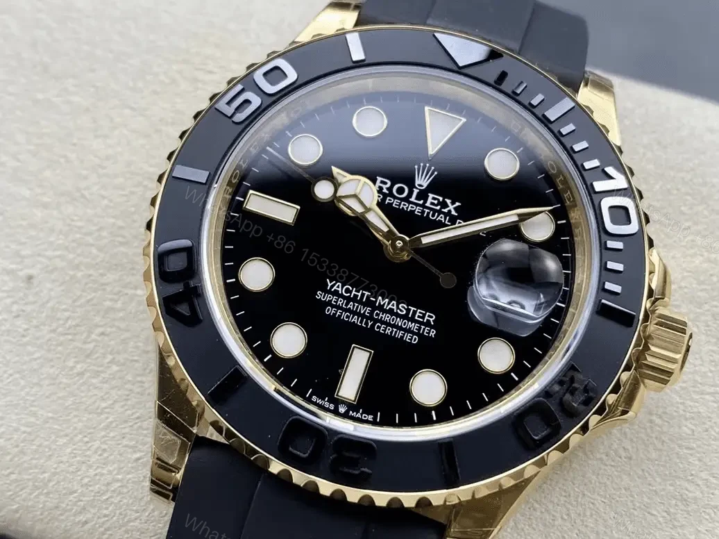 View 5 of Replica Clone Rolex YACHT-MASTER 42 Yellow gold 2022