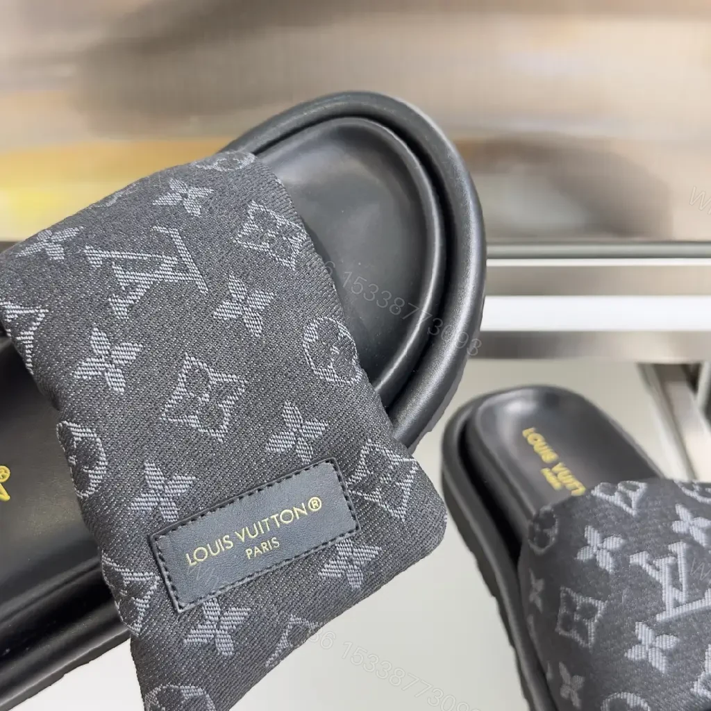View 10 of Monogram-Print Slide Sandals with Signature Comfort