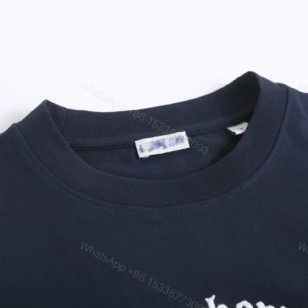 View 2 of Navy Cotton T‐shirt Logo Graphic T-Shirt
