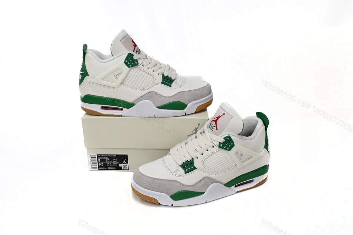 View 6 of Nike SB x Air Jordan 4 "Pine Green" DR5415-103