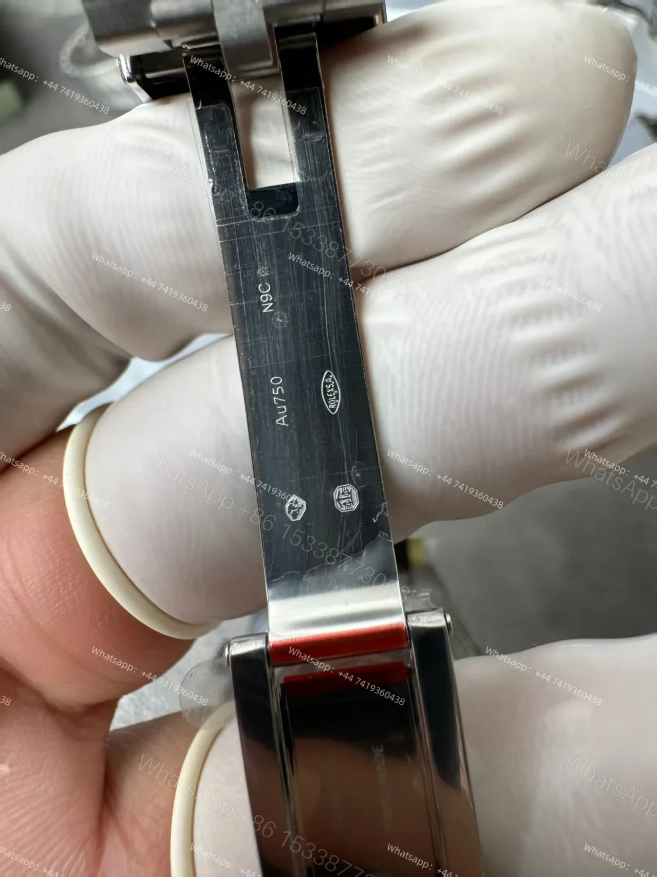 View 14 of Rolex Daytona Replica Watch – M116519LN-0025 Black Diamond Dial 1:1 Super Clone 4130