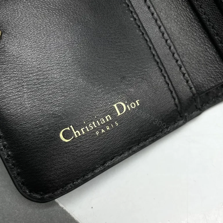 View 3 of Chic Luxe Quilted Wallet + Logo Clasp - Patent Black
