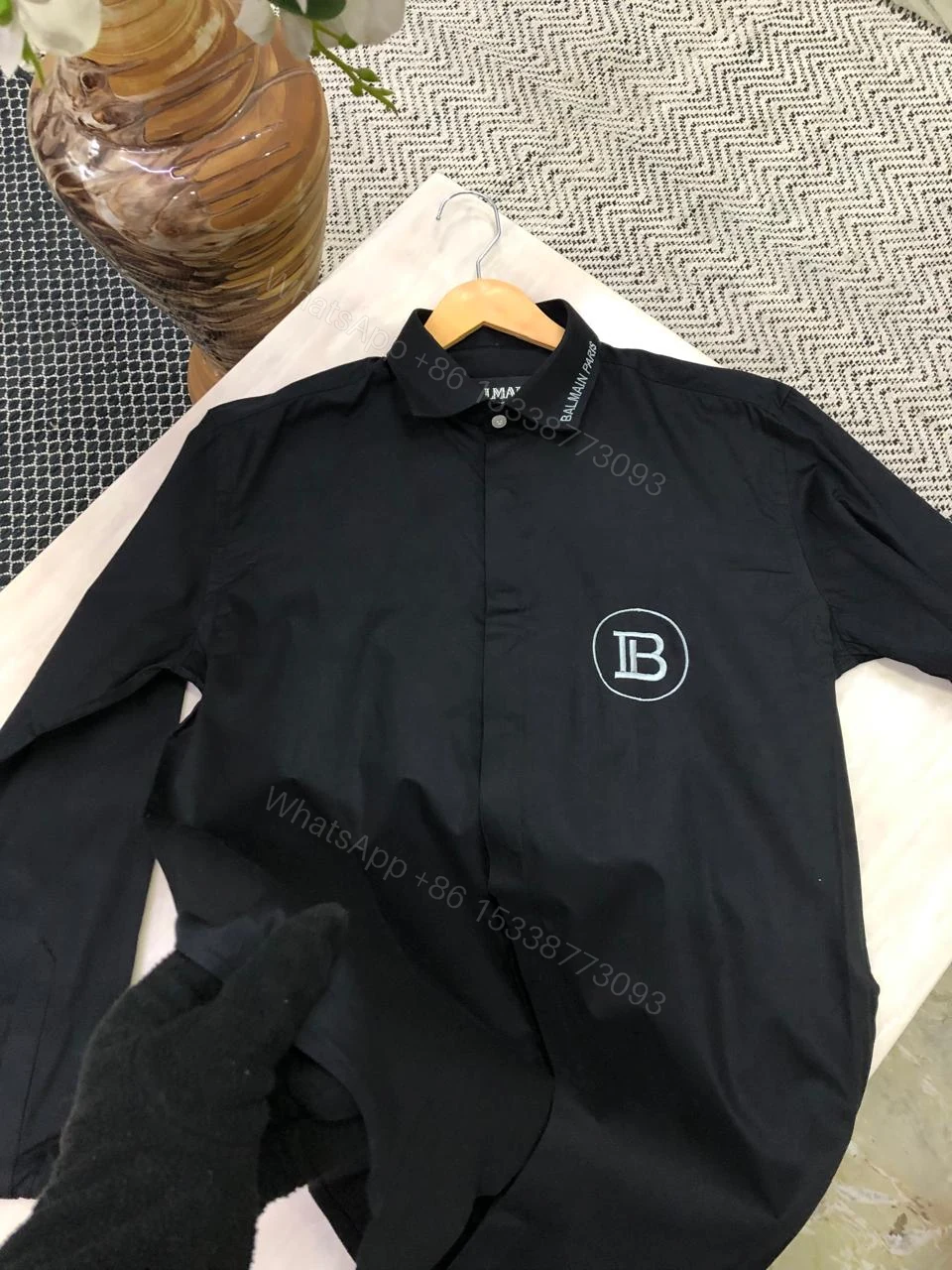 View 10 of FIRST COPY BALMAIN COTTON LYCRA SHIRTS SATIN SHIRTS