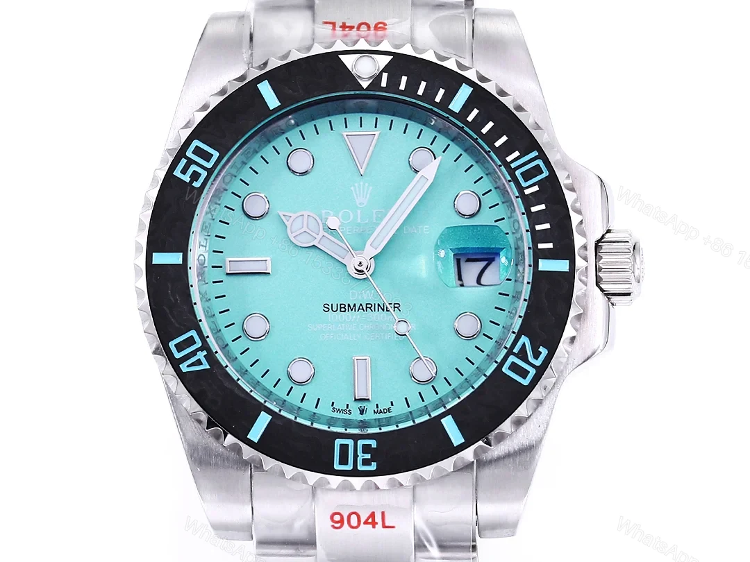 View 2 of Rolex Submariner DIW Carbon Fiber Green Dial Custom Watch 40mm Ultimate Edition ROLEX-SUB-DIW-CARBON-40
