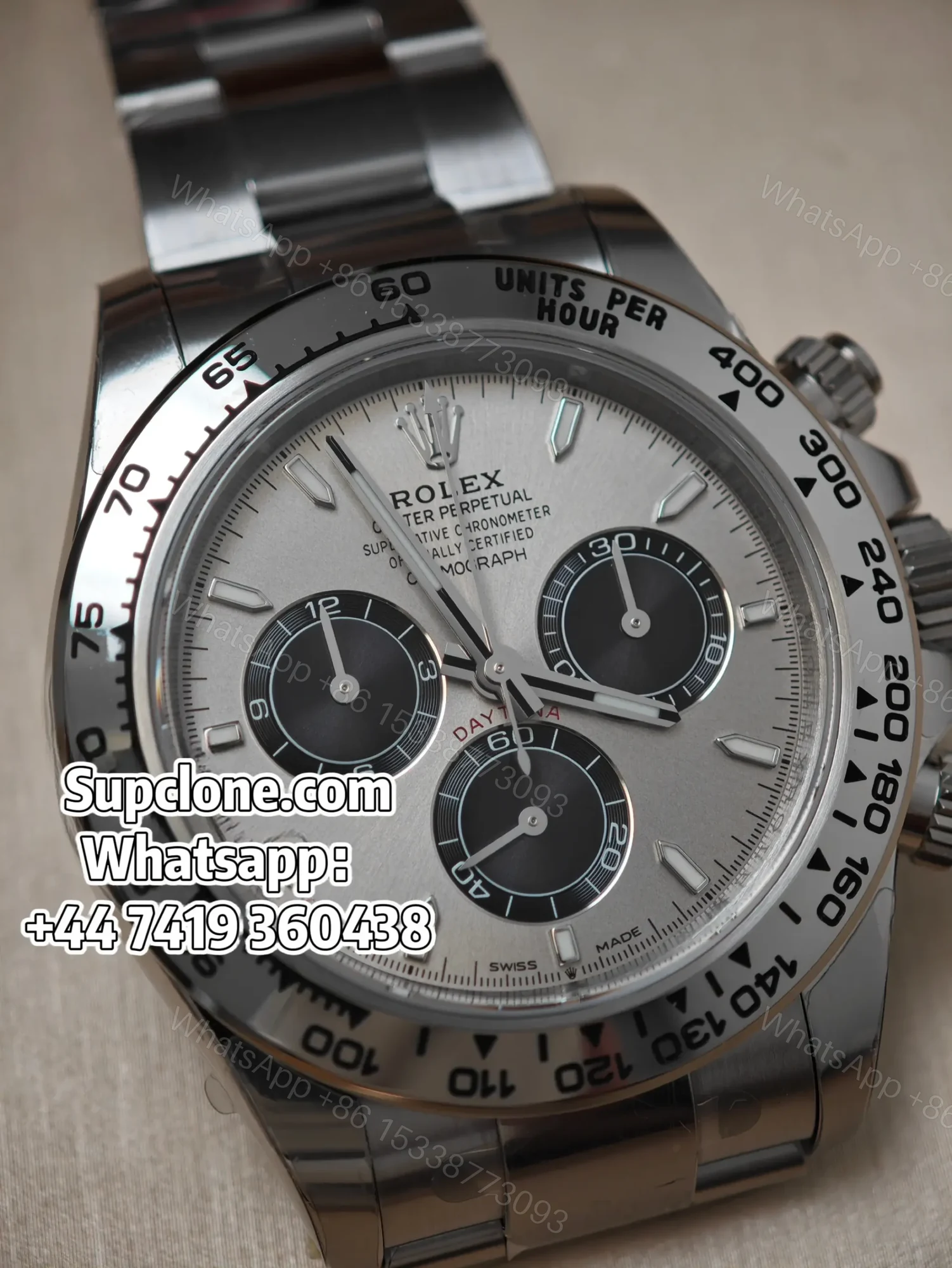 View 7 of Rolex Super Clone Daytona M126509-0003 Silver Dial 4131 Movement