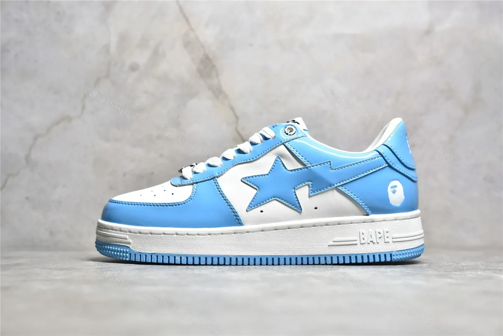 Bapesta Blue White Reps — view 1