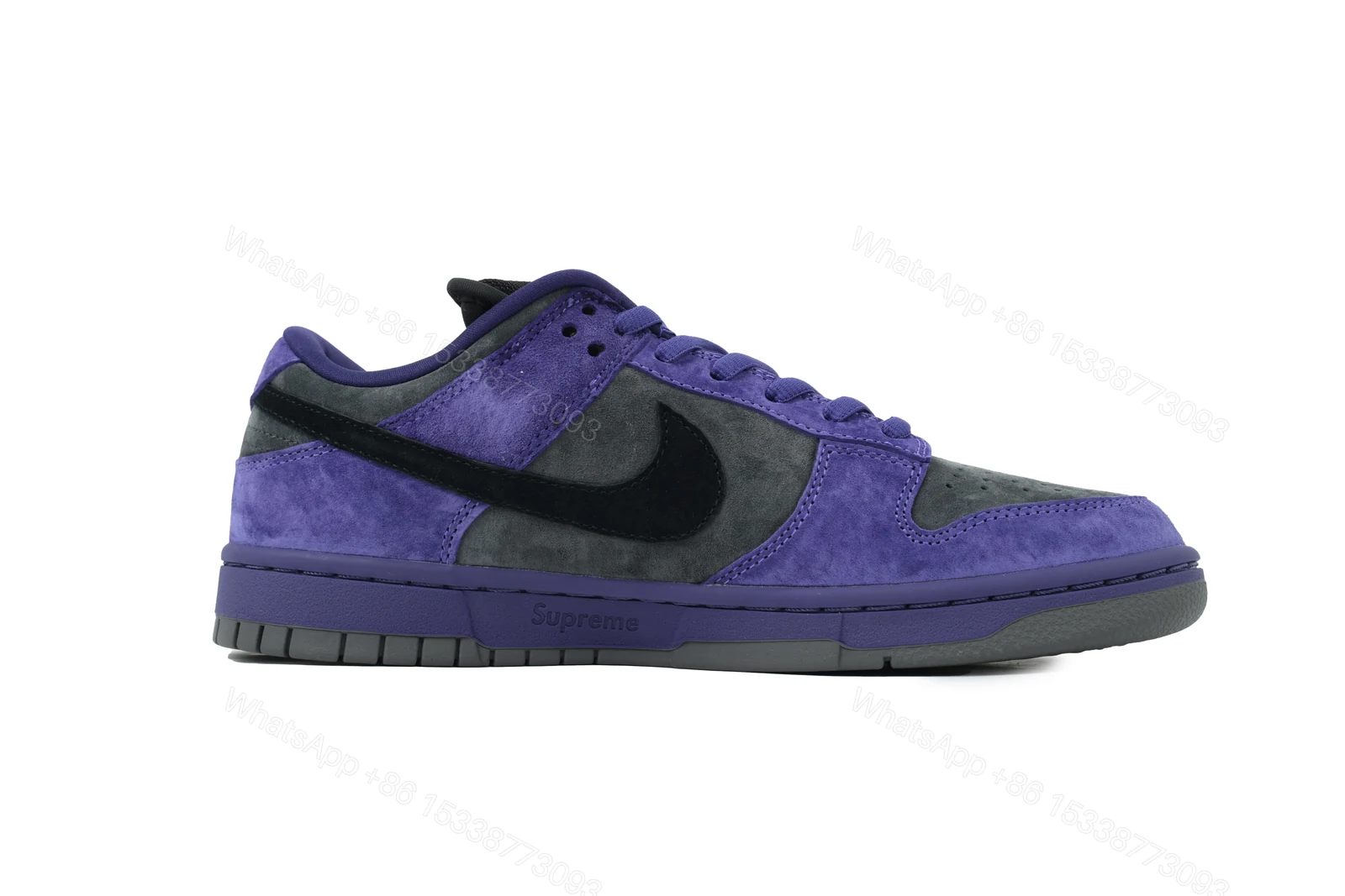 Nike Supreme x Dunk Low SB 'Ink' HQ8487-500 — view 2