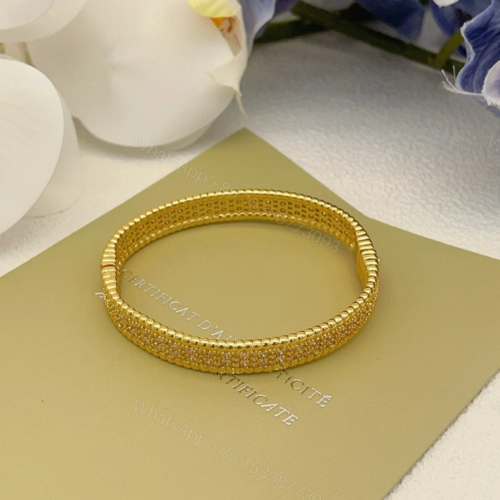 View 5 of 高仿首飾VanCleef&Arpels*RO3YC00密鑽黃金手鐲