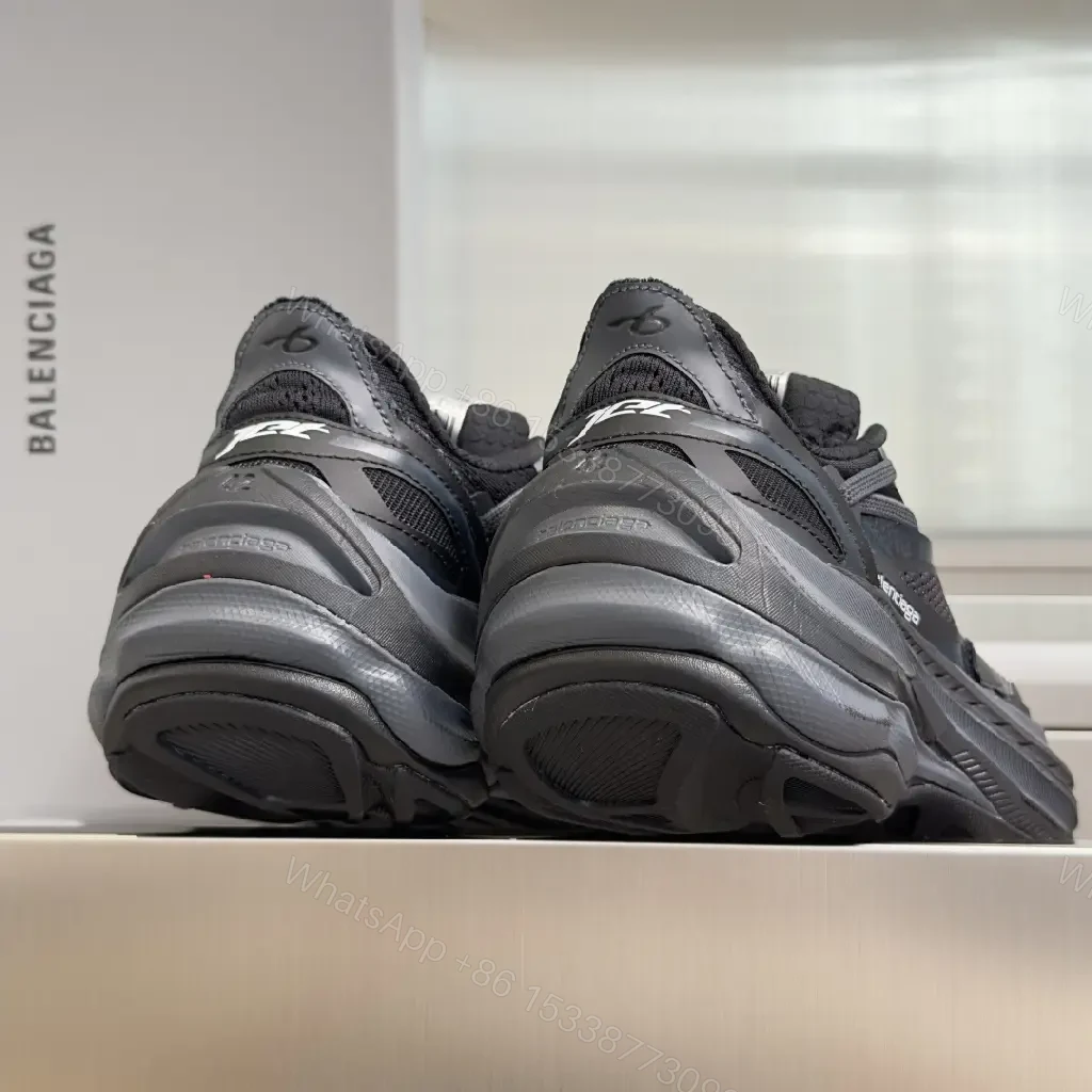 View 8 of Black Mesh-Covered Dynamic Balenciaga Sneakers