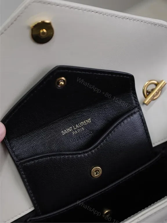 View 8 of Quilted Leather Crossbody with YSL Hardware â€“ Luxury Everyday