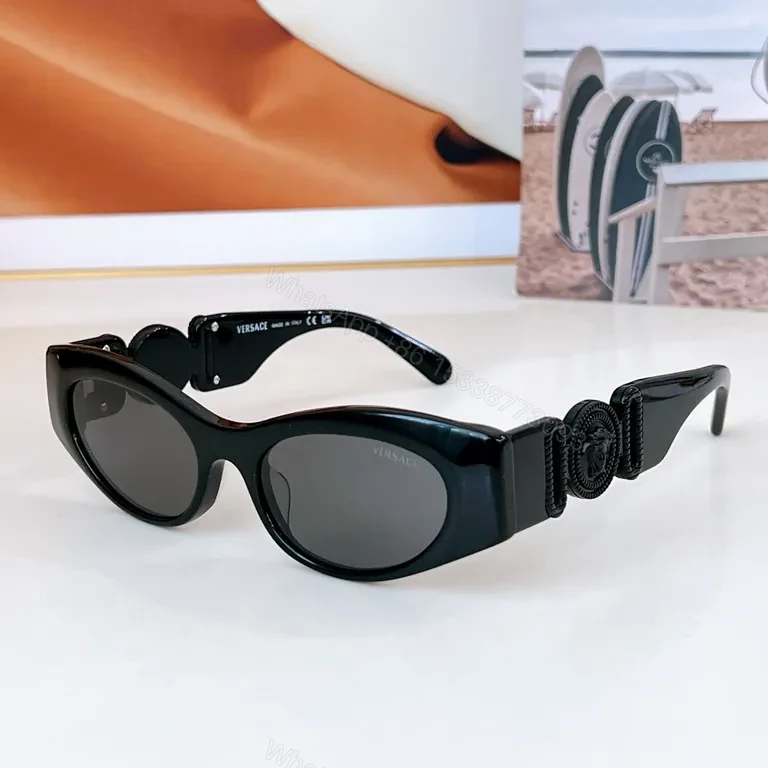 View 5 of Crystal Clear Versace-Inspired Sunglasses: Luxe All-Day Comfort