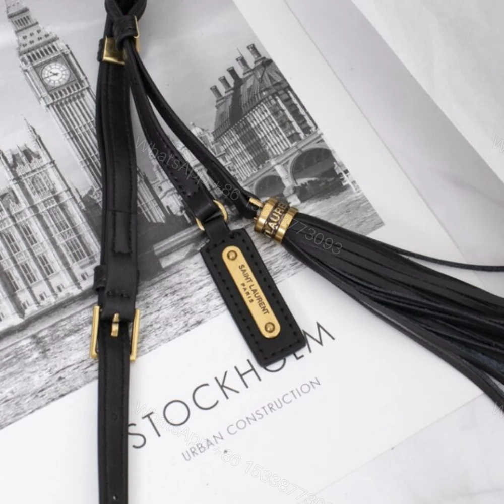 View 7 of Saint Laurent Lou Camera Bag In Quilted Black Gold 23Cm 612544DV7071000