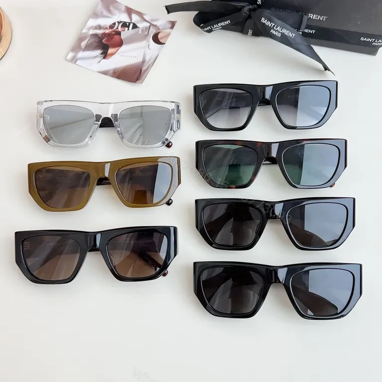 View 9 of Black Acrylic Cat-Eye Sunglasses | Luxe Saint Laurent-Inspired Comfort