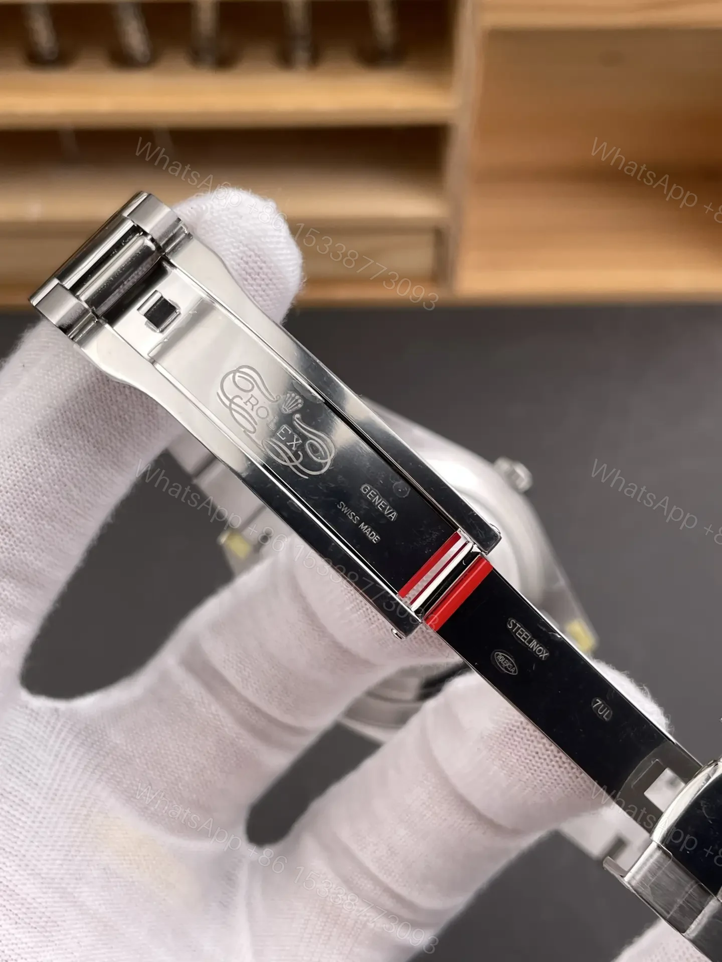 View 7 of Rolex Datejust 41 Stainless Steel Fluted Oyster Dark Rhodium – Diamond 126334-0005