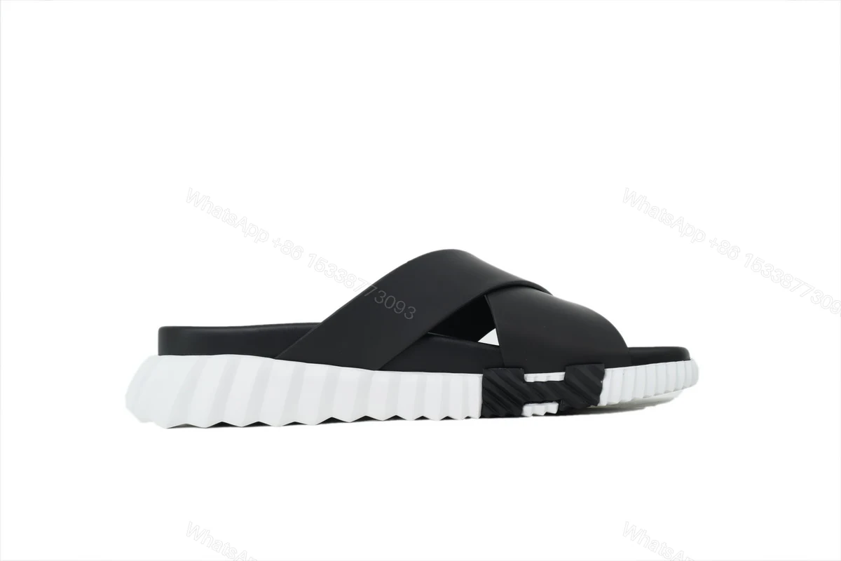 HERMES Infra Sandals 'Black and White' — view 2