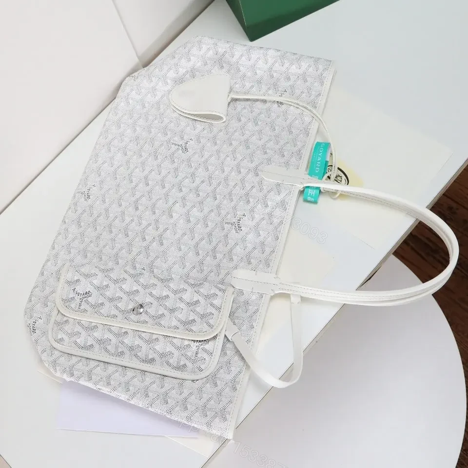 View 4 of 高仿Goyard*STLOUIP9滿印Tote手提袋白色免檢版小號