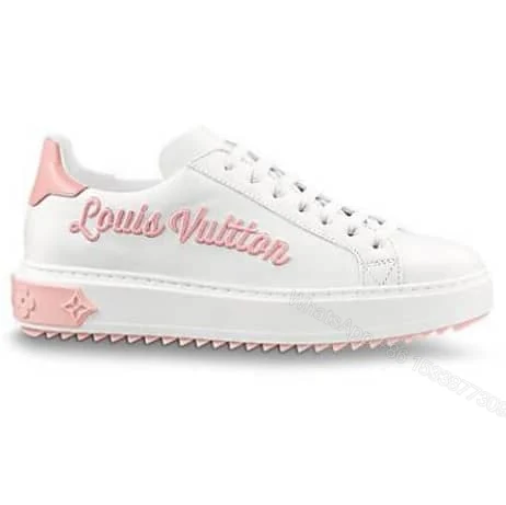 LOUIS VUITTON WOMEN’S TIME OUT SNEAKER WHITE/PINK FOR WOMEN – LV31 — view 1