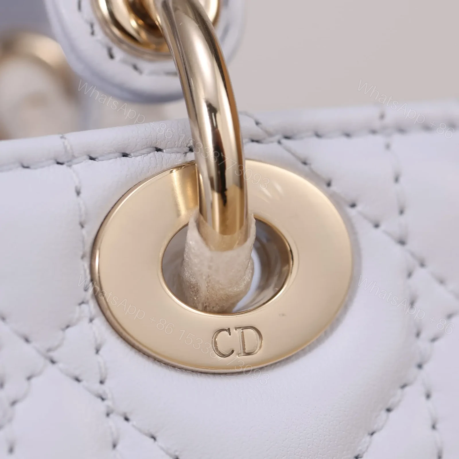 View 10 of 高仿Dior*LadyDJoy系列S0910M26Z小羊皮戴妃包藍色Mini免檢版