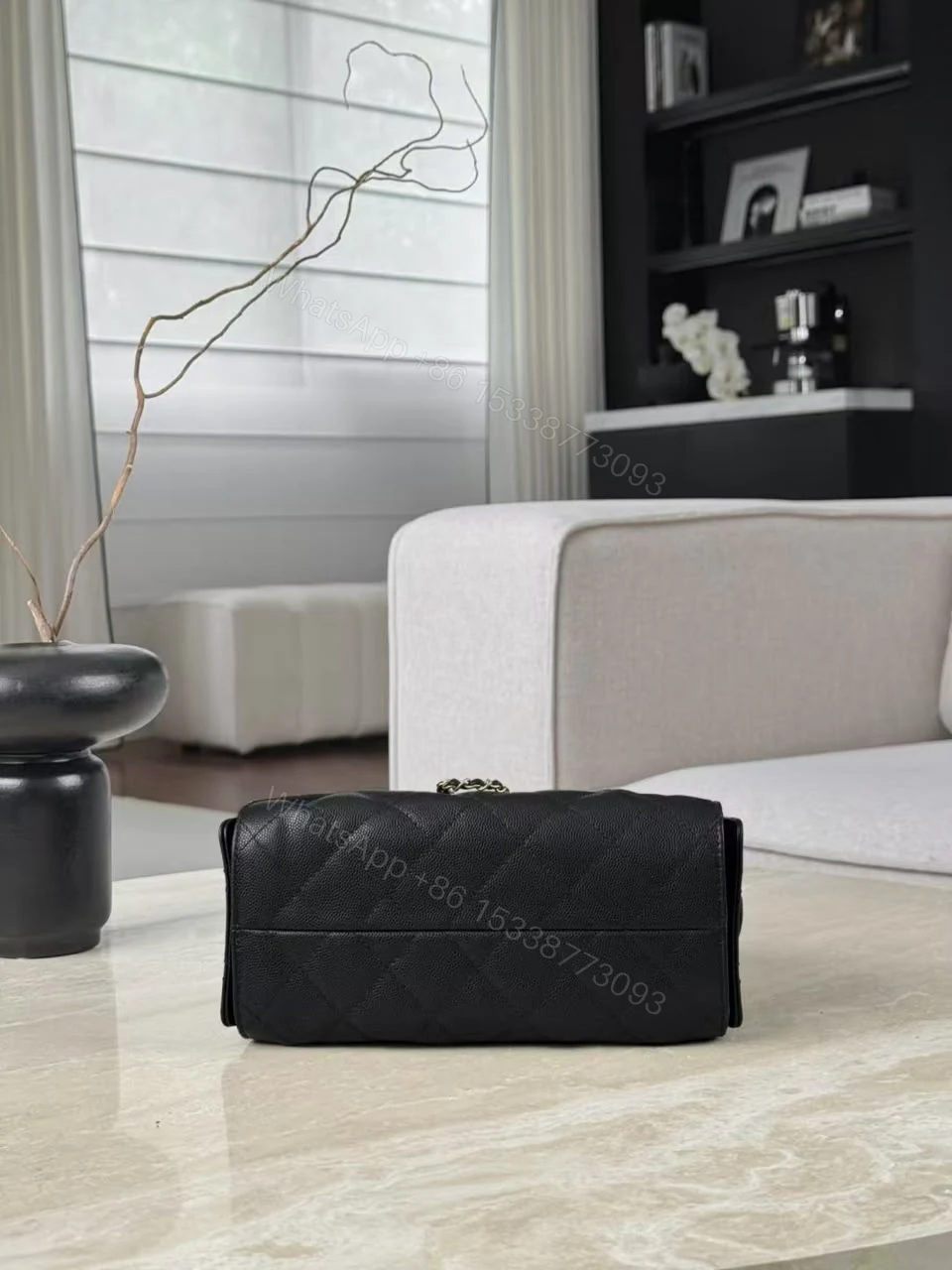 View 2 of CHANEL 25 Mini Black Gold Hardware