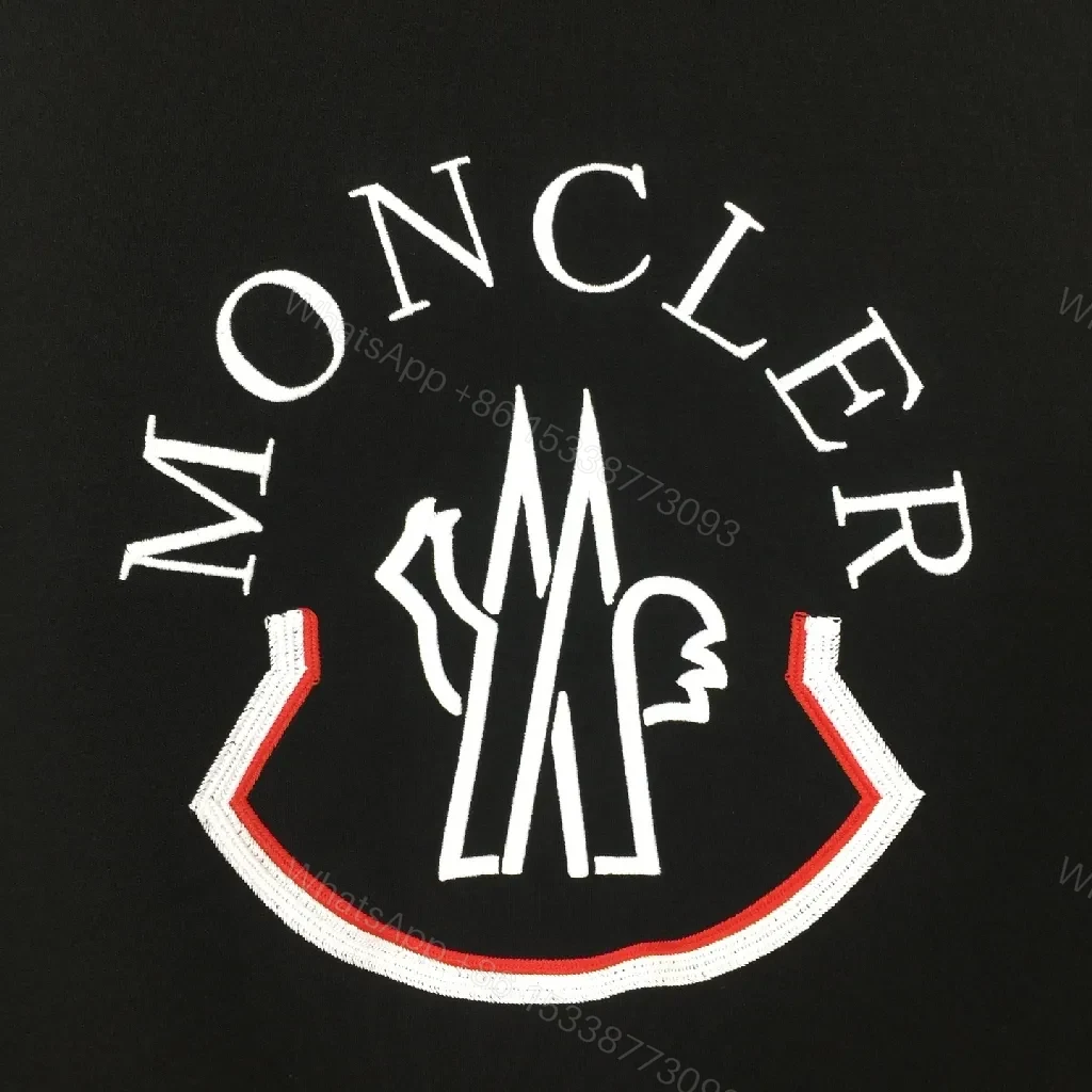 View 3 of Black Cotton-Blend Modern Logo Crewneck Sweatshirt with Crest Details