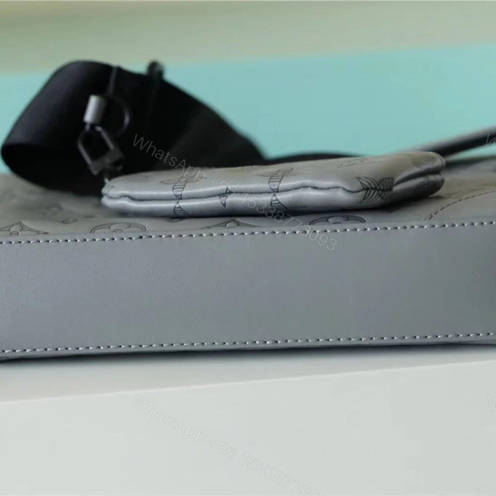 View 6 of Louis Vuitton Duo Messenger Monogram Shadow Anthracite Gray 26Cm LV M46104
