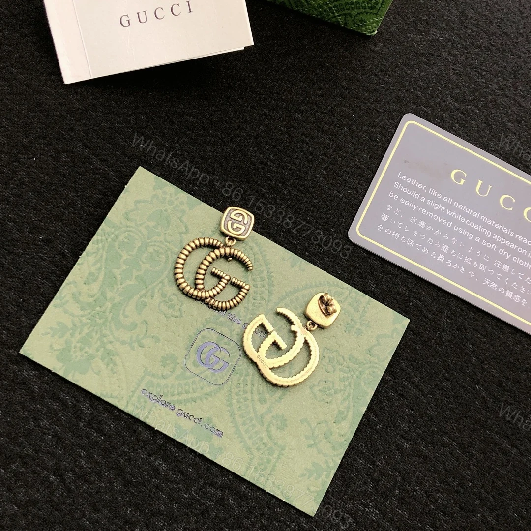 Gucci高仿雙G立體字母耳環 高端潮流百搭款 — view 1
