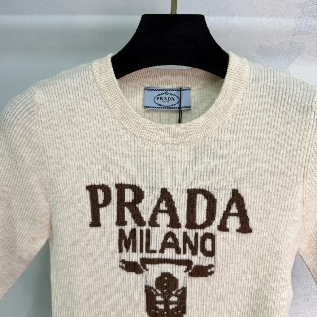 View 6 of Chic Knit Crewneck Sweatshirt with Bold Logo Detail