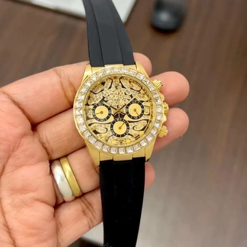 Rolex Daytona Tiger Eye Black Dial 40mm Quartz — view 1