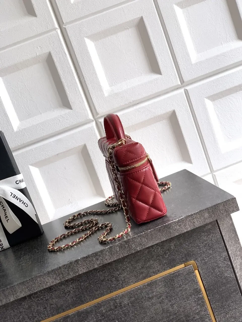 View 6 of Chic Quilted Satchel with Gold Hardware – Structured Luxury Bag