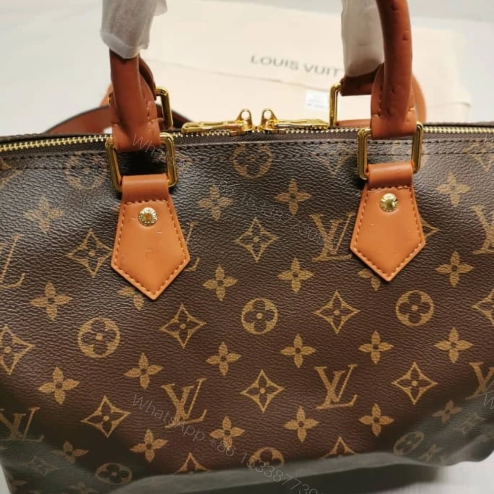View 4 of Louis Vuitton Speedy Soft 30 Boho Monogram Tan 30Cm N87212