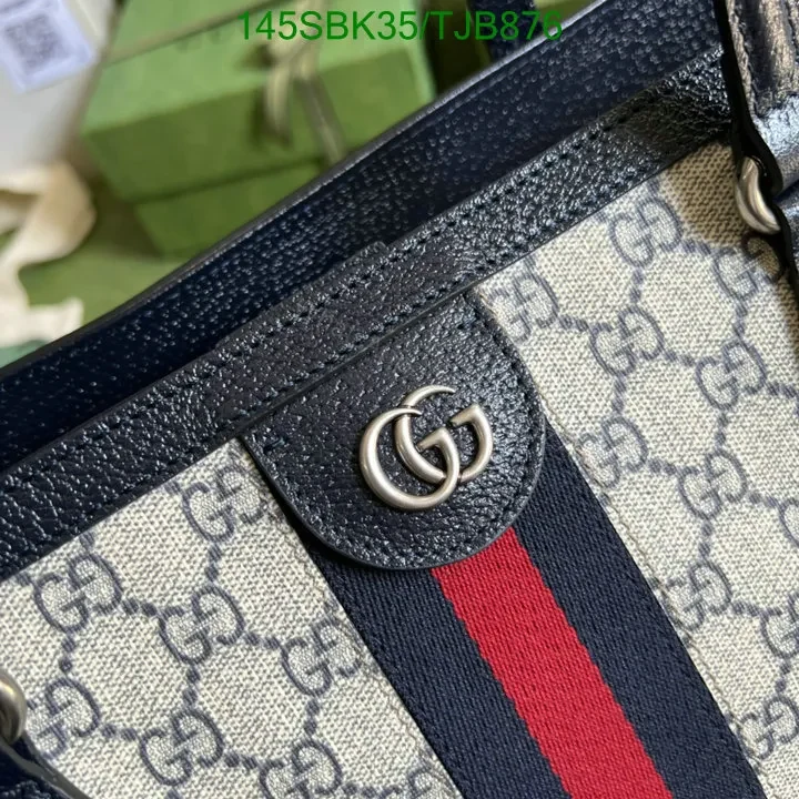 View 25 of Gucci Beige and Blue Medium Tote Bag in GG Supreme Canvas HB685