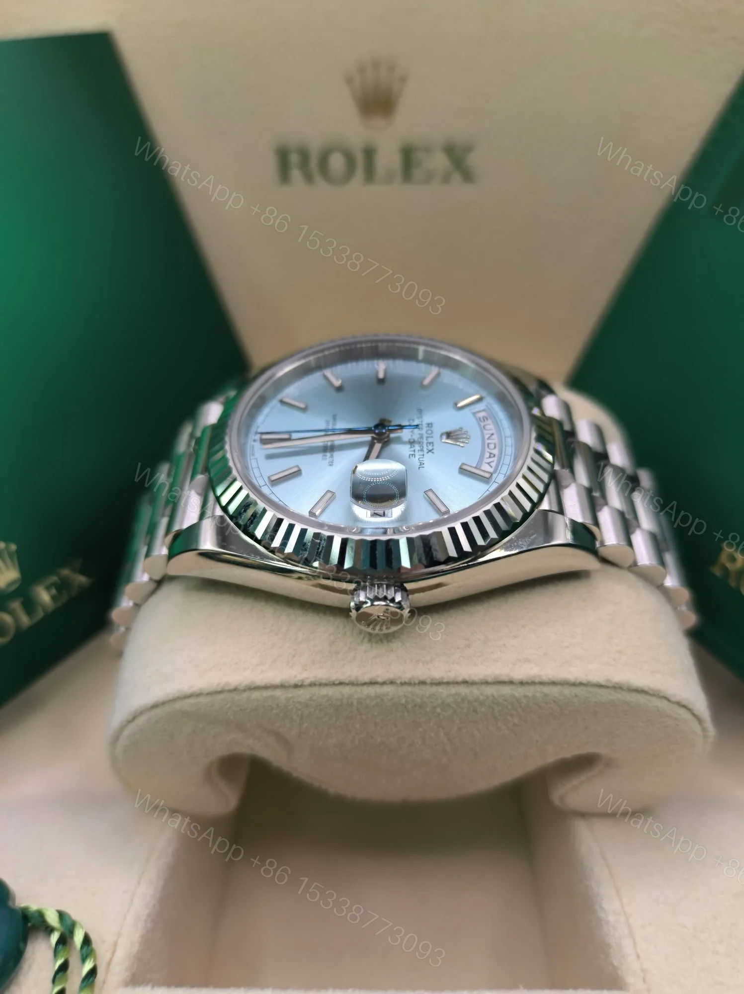 View 4 of Superclone Rolex Day-Date Ice blue Dial 228236 40 mm